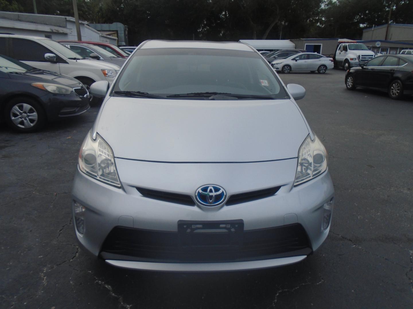 2013 Silver Toyota Prius (JTDKN3DU3D5) with an 1.8L L4 DOHC hybrid engine, Continuously Variable Transmission transmission, located at 6112 N Florida Avenue, Tampa, FL, 33604, (888) 521-5131, 27.954929, -82.459534 - Photo#1